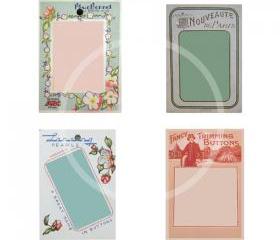 Printable Vintage Button Cards